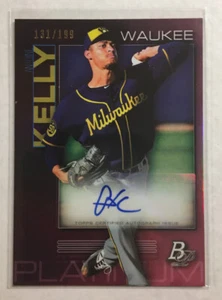 2020 Bowman Platinum Antoine Kelly #TOP-45 purple auto 131/199 - Picture 1 of 2