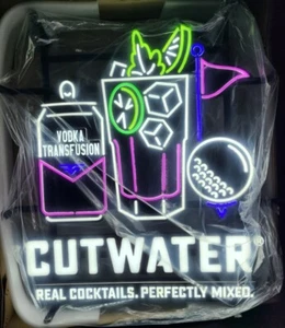 NEW Cutwater Cocktails Golf LED Beer Bar Sign Light - Picture 1 of 3