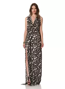 CUT25 by Yigal Azrouel PATCH JERSEY DRAPED MAXI DRESS L . - Picture 1 of 2