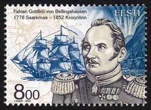 Stamp of ESTONIA 2003 - F. G. von Bellingshausen - discoverer of the Antarctica - Picture 1 of 1