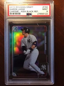 2015 Bowman Chrome Draft AARON JUDGE #150 Asia Black PSA 9 MINT - Picture 1 of 2