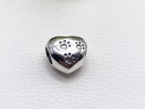Authentic Pandora Charm Silver S925 ALE My Sweet Pet Paw Love My Pet #791262 - Picture 1 of 4