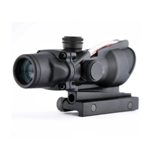 ACOG 4x32 True Fiber Optics Red Cross Illuminated Tactical Hunting Sight Scope - Picture 1 of 20