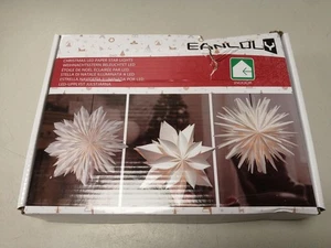 Weihnachtsstern Beleuchtet, Papiersterne Weihnachten, 3D Stern Fenster, Weihnach - Bild 1 von 3