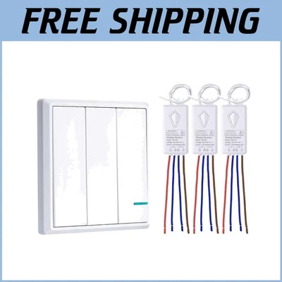 Versatile Wireless Light Switch, 1900ft Waterproof Remote for Multiple Settings - Image 1 of 4