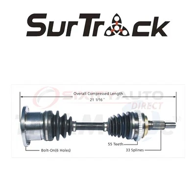 SurTrack CV Axle Shaft for 1992-1994 Chevrolet Blazer 5.7L 6.5L V8 - cw - Image 1 of 4