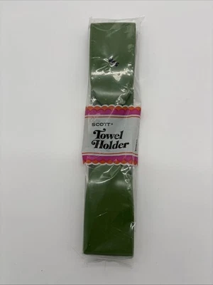 Vintage 1969 Scott Paper Towel Holder Plastic Green~NEW~Made In USA~sealed - Image 1 of 4