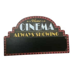 Home Cinema “Always Showing” Old Time Style Wall Decoratve Sign - Picture 1 of 10