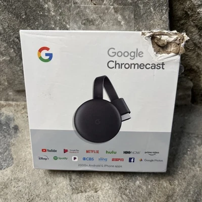 Google Chromecast 3rd Generation GA00439-US Streaming Media Player New - Image 1 of 4