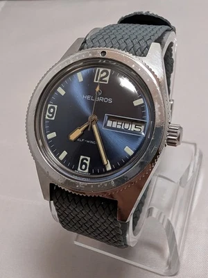 1960s Helbros West Germany Diver Automatic Watch, Runs Well, New GS DT Crystal - Image 1 of 4