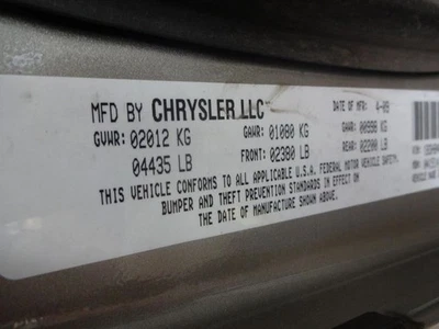 Driver Door Handle Exterior Assembly Sxt Rear Fits 07-12 CALIBER 218429 - Image 1 of 4