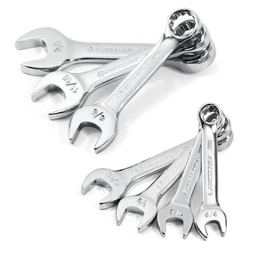 Powerbuilt 7 Piece SAE Stubby Combination Wrench Set - 640203 - Picture 1 of 6