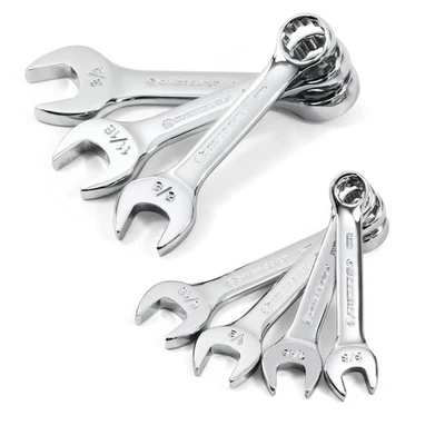 Powerbuilt 7 Piece SAE Stubby Combination Wrench Set - 640203 - Image 1 of 4