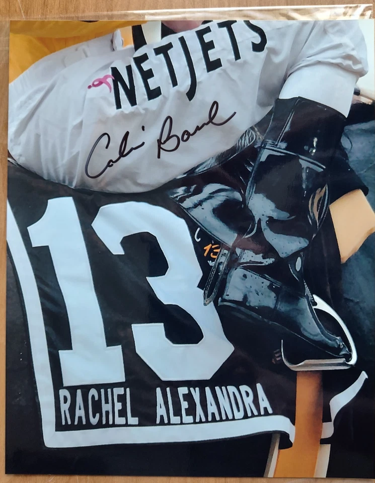 RACHEL ALEXANDRA Calvin Borel autografiada 8x10 foto cristal fujicolor   Foto 1 de 1