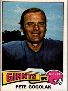 Pete Gogolak 1975 Topps #449 FOOTBALL Card New York Giants - Picture 1 of 2