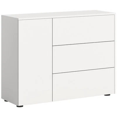 Sideboard SAMBA - weiß - Schubkästen - 105 cm breit Sideboard Kommode TV - Bild 1 von 4
