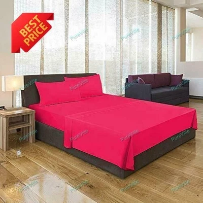 Funda de almohada de microfibra de bolsillo profundo sólido 1800 unidades Foto 1 de 4