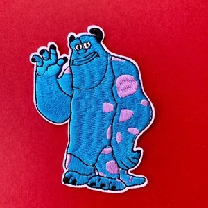 DISNEY MONSTERS INC SULLEY  CHARACTER  EMBROIDERED PATCH SEW IRON ON - Picture 1 of 1