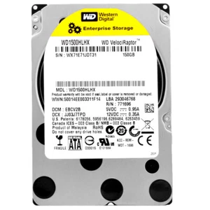 Hard Drive WD 150GB WD1500HLHX 32MB Cache 10,000RPM SATA III 2.5" Inch - Picture 1 of 5