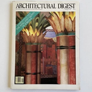 Architectural Digest January 1987 Miriam Rothschild VOL 44 No. 1 International - Picture 1 of 4