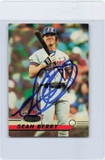 1993 Stadium Club #184 Sean Berry Expos Signed Auto *J14