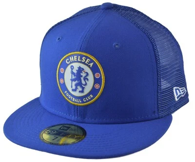 Gorra de fútbol Chelsea FC Premiere League New Era 59FIFTY ajustada de malla trasera Foto 1 de 4