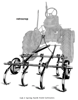 IH Farmall Cub-3 Conexión Directa Diente de Resorte Cultivador de Campo Manual del Propietario Cub Foto 1 de 4