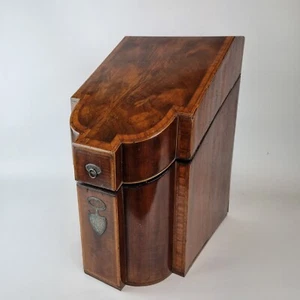 Antique George III Mahogany Knife Box Lacking Interior For Restoration - Picture 1 of 22