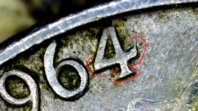 1964 5 CENTS ERROR NO M.MARK-BOUBLING-1450 - Image 1 of 4