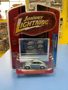 JOHNNY LIGHTNING '50 VOLKSWAGEN SPLIT WINDOW BEETLE BLUE R6 “NEW" - Picture 1 of 6