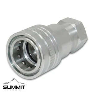 3/4” Agricultural ISO 5675 Hydraulic Quick Connect Female Coupler, 3/4” NPT - Picture 1 of 2