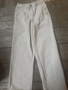 Izod Pants Boys Size 10 Khaki Stretch Flat Front Adjustable Waist - Picture 1 of 3