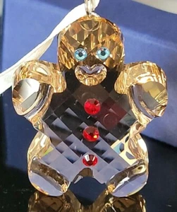 Swarovski Figurine Georgie the Gingerbread man’ Ornament w case 872198 Mint - Picture 1 of 10
