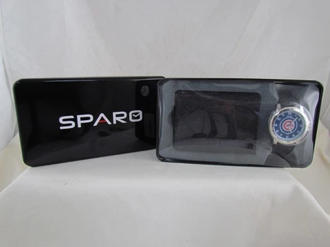 Chicago Cubs Watch and Wallet Gift Set - MLB Brown Leather Stainless Steel Cover