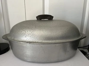 Large Hammered Club Aluminum Hammercraft Pot Oval Roaster Dutch Oven Turkey R19 - Picture 1 of 10