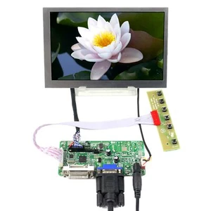 DVI VGA LCD Controller Board 7" G070VW01 V0 800x480 WLED Backlight 400nit LCD - Picture 1 of 5