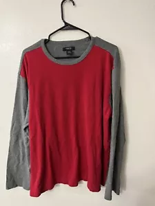 Structure Sweatshirt Size XL Red & Gray Crewneck Sweater Men’s - Picture 1 of 5