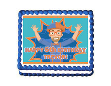 BLIPPI Edible image Birthday Cake topper decoration frosting sheet FAST SHIPPING