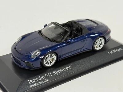 1/43 Minichamps Porsche 911 Speedster 2019 in Metallic Blue 410 061132 BK112 - Image 1 of 4