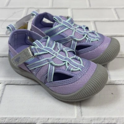 OshKosh Everplay Flexible Outsole Bump Toe Sandal Purple Lilac Toddler Size 9 - Image 1 of 4