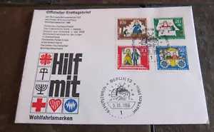 Germany Berlin 1966 Fairy tale the Brothers Grimm Frog King Stamp FDC - Picture 1 of 4