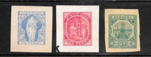 GB, VARIOUS, CARRIBEAN Postal Stationery Stamps, CUT - OUTS, UNUSED - Picture 1 of 1