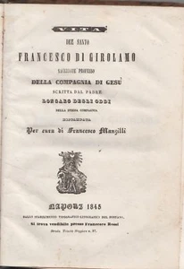 Vita del Santo Francesco di Girolamo P. Longaro degli Oddi ristampa Mandelli Nap - Foto 1 di 2