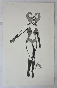Hero Games Champions RPG Mark Williams Original Artwork “Mindslayer” 1981 - Picture 1 of 9