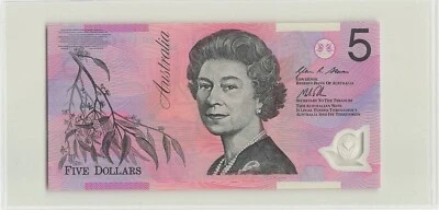 AUSTRALIA 5 Dollars 2012, P-57g, Stevens Parkinson DM12 183715 Polymer UNC. A7 - Image 1 of 2