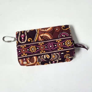 Vera Bradley Safari Sunset Compact Taxi ID Wallet Kisslock Coin Pouch Travel - Picture 1 of 7