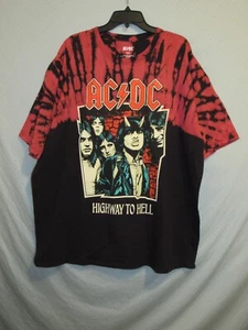 AC/DC Highway To Hell Tie Dye T-Shirt 3XL Excellent+ - Picture 1 of 3