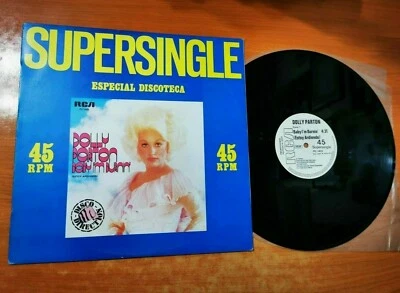 DOLLY PARTON Baby I'm burnin' 12" SPANISH PROMO MAXI SINGLE VINYL RAREST COVER - Image 1 of 2