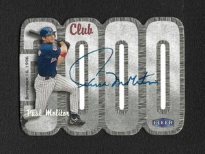 Paul Molitor Signed Auto 2000 Fleer Tradition 3000 Club Minnesota Twins Card - Picture 1 of 2