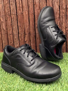 ASCENT SCHOLAR YOUTH (B) BLACK SCHOOL LEATHER shoes US 7 UK 6 - Picture 1 of 11
